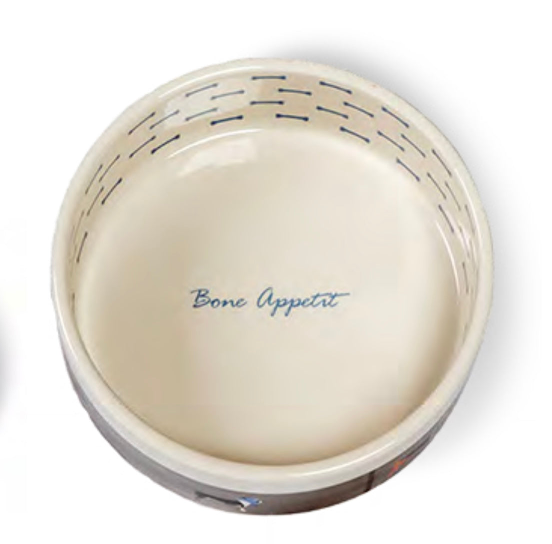 Fatface Marching Dogs food bowl