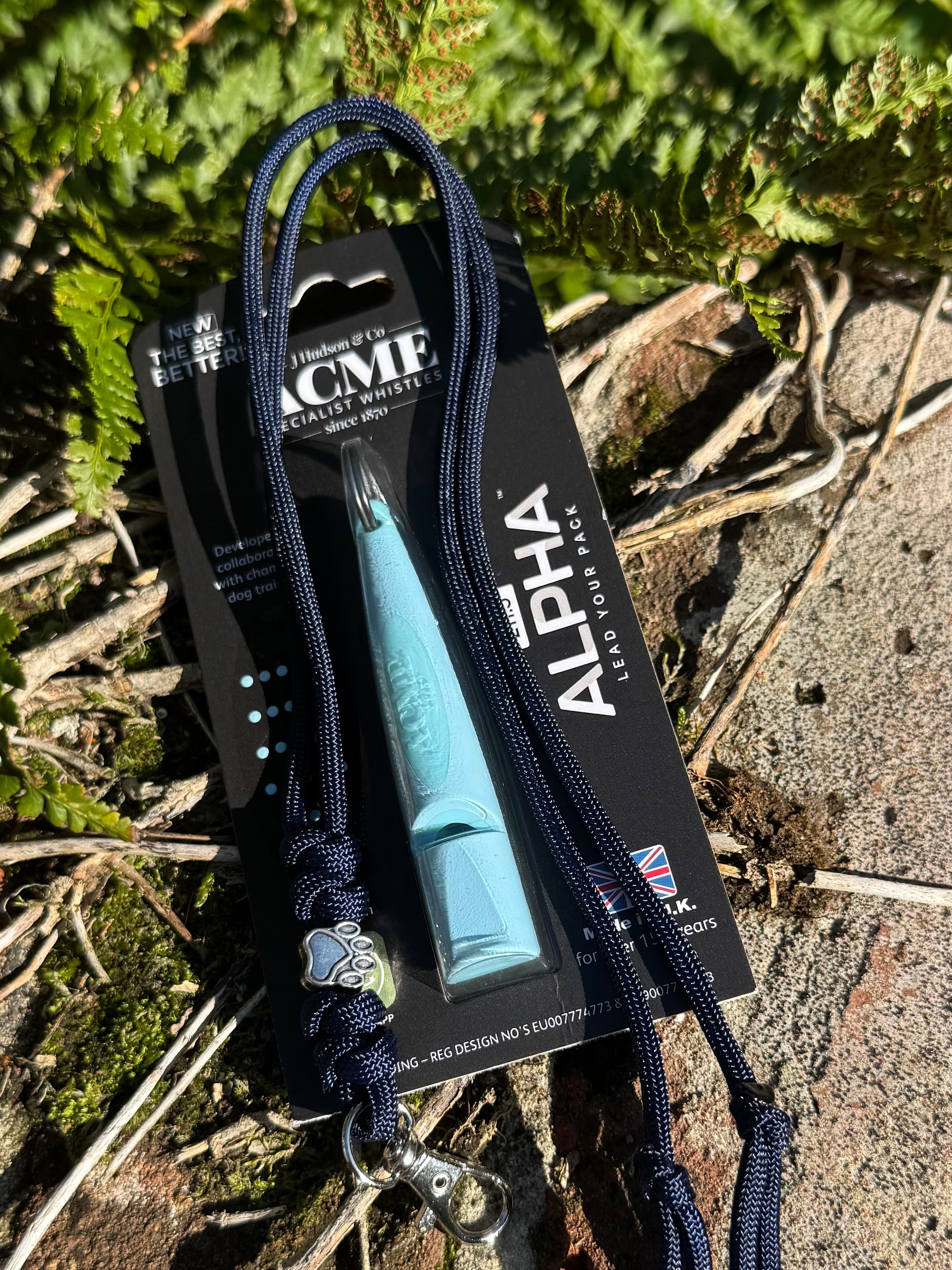 Paws@brooklyn Silver Paw Lanyard with Alpha Whistle
