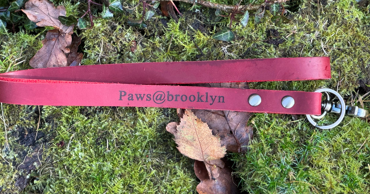 Paws@brooklyn Leather Lanyards