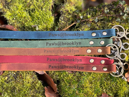 Paws@brooklyn Leather Lanyards