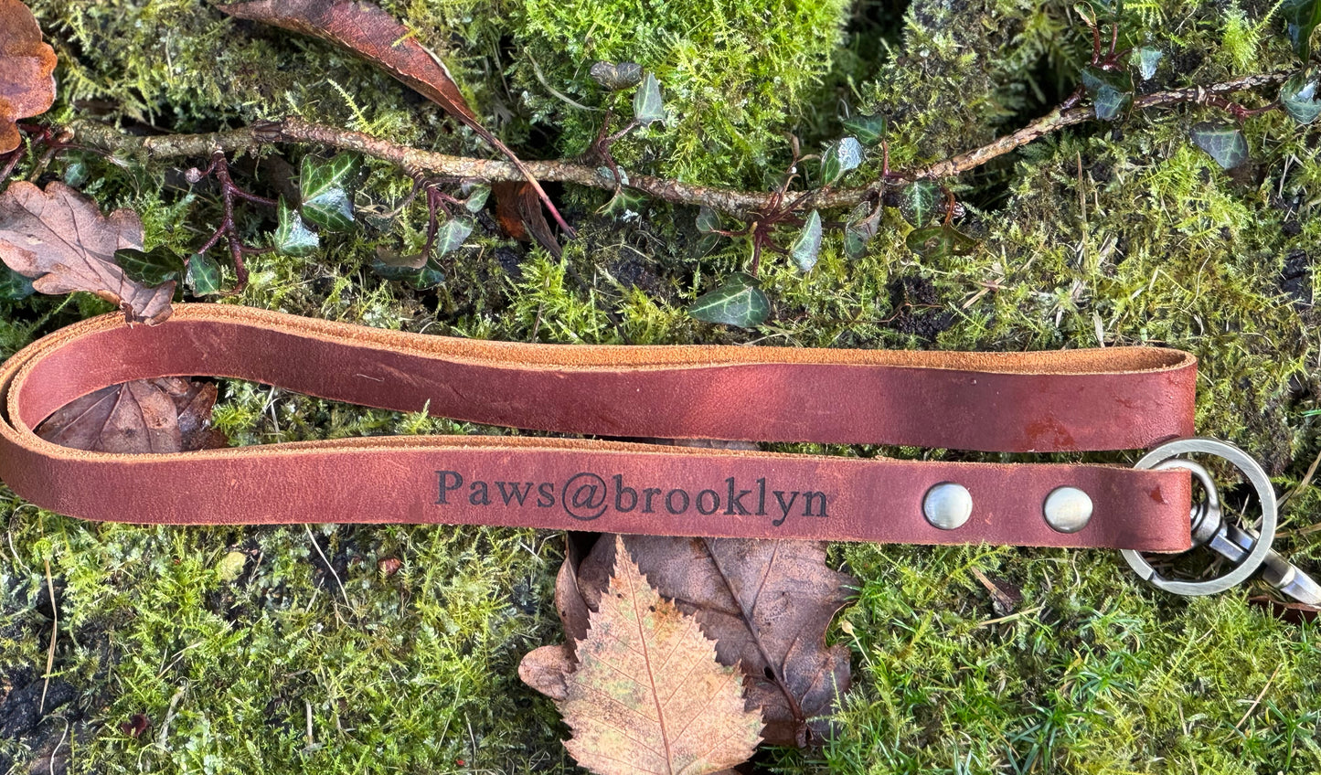 Paws@brooklyn Leather Lanyards