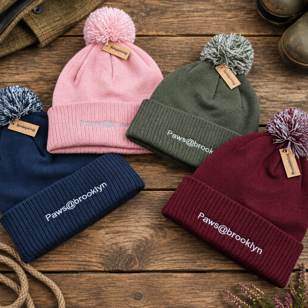 Paws@Brooklyn Beanie and Bobble Hat