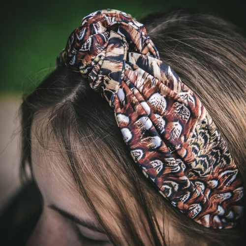 Foxy Pheasant Knotted Headbands