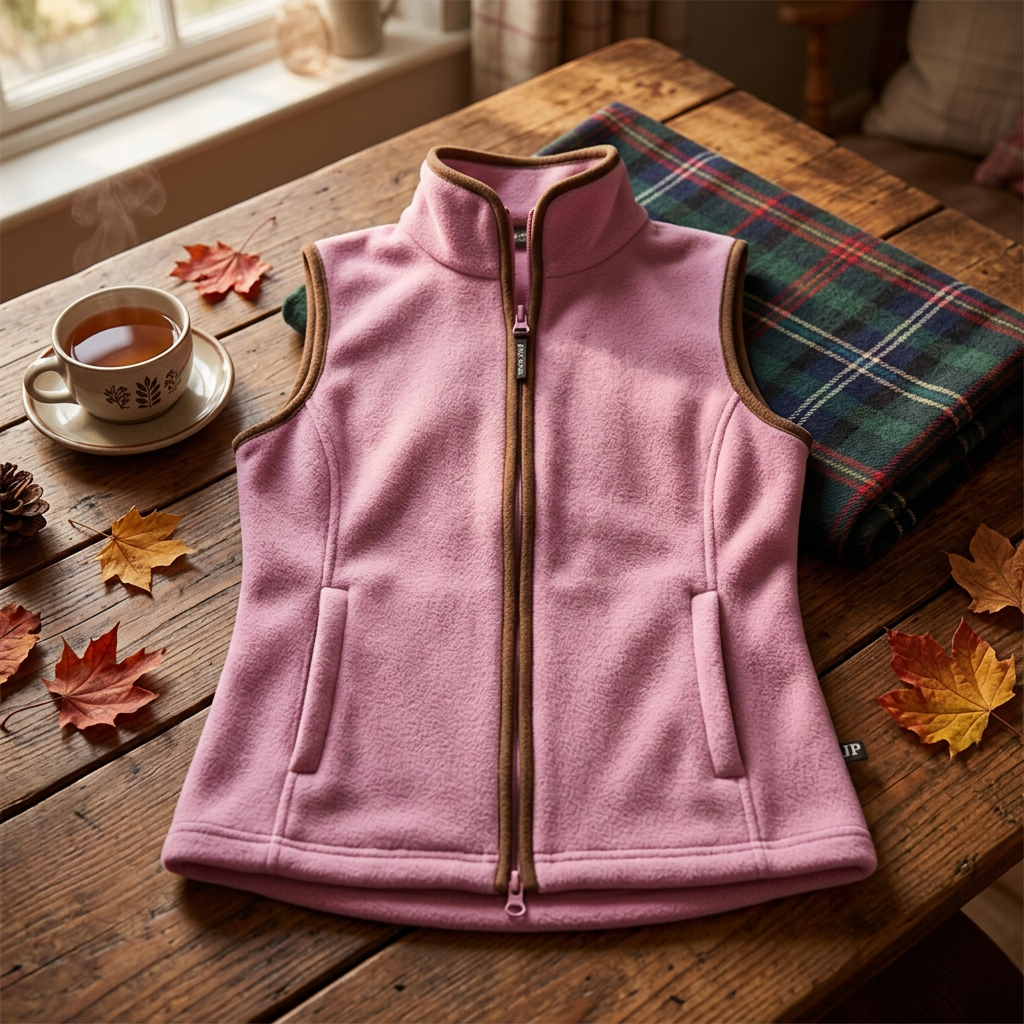Countryman Fleece Gilet Dusty Pink